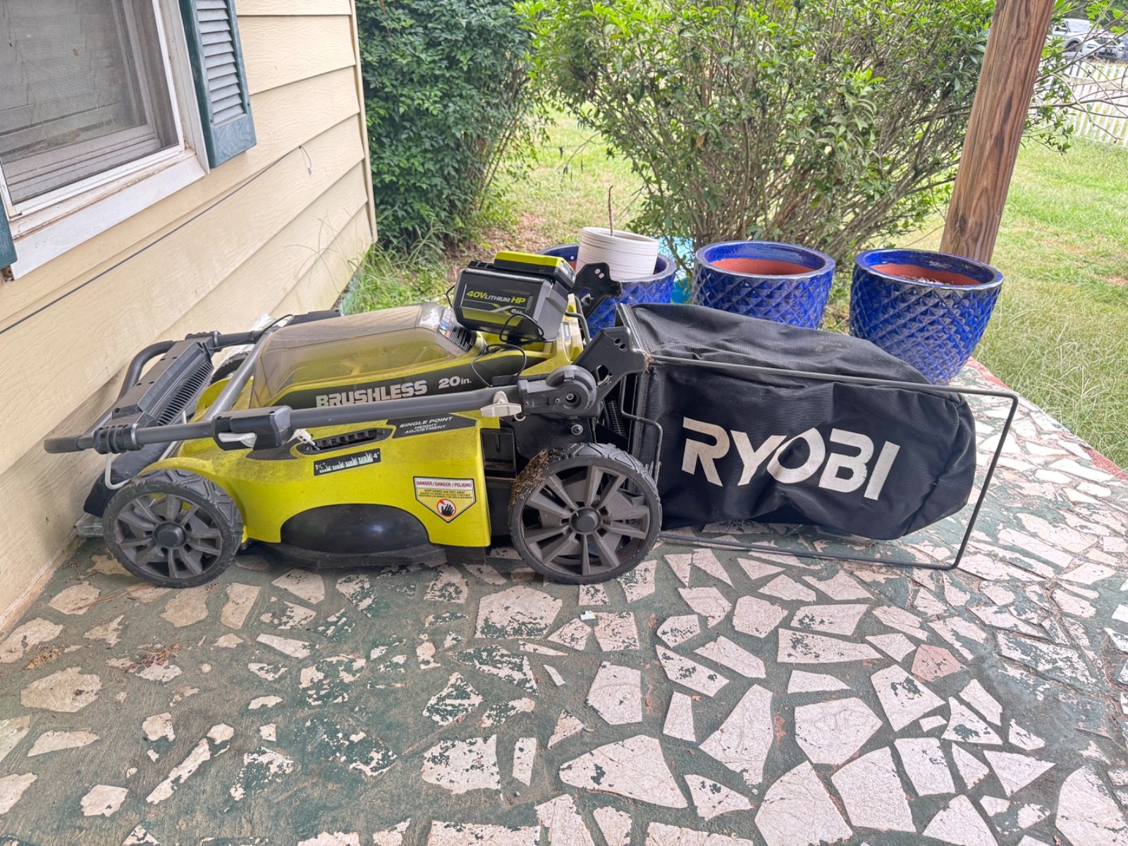 Ryobi 40V Brushless 20 in. Cordless Lawn Mower